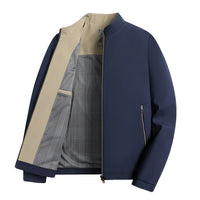 Leisure Business Spring And Autumn Men Stand-up Collar Jacket