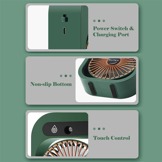Air Conditioning Fan Desk Misting Fan Air Cooler Cooling