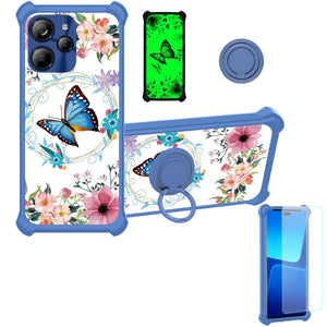 jioeuinly Phone Case PC Backplane + Soft Silicone Cover