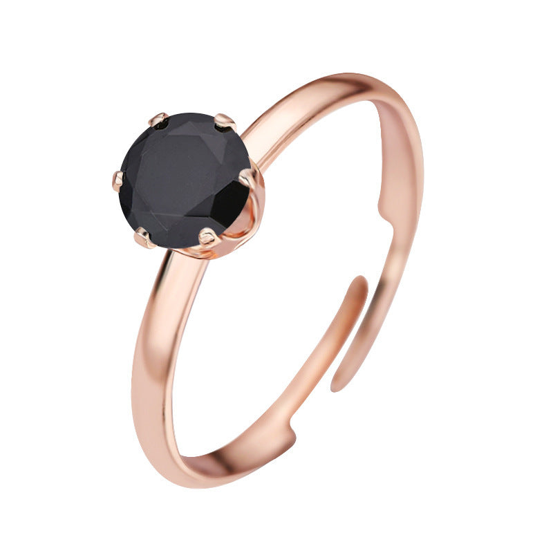 Ring 18K Gold Plating Mini Drill Ins Fashion Personality