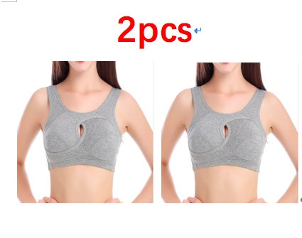 Plus Size Women Bra Ladies Cotton Quake-Proof Underwear Sleep