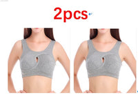 Plus Size Women Bra Ladies Cotton Quake-Proof Underwear Sleep