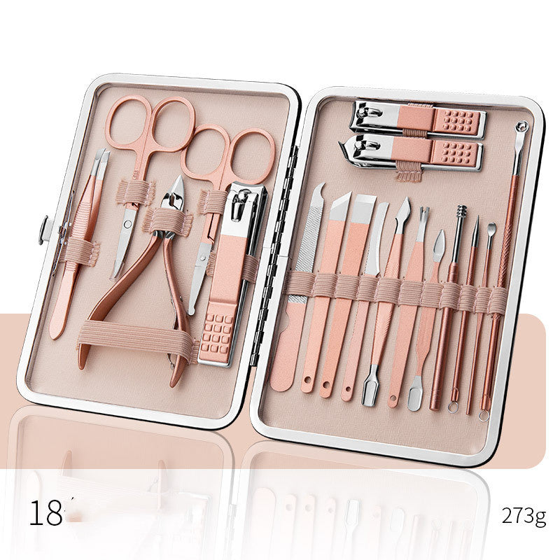 Professional Scissors Nail Clippers Set Ear Spoon Dead Skin Pliers