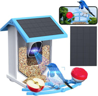 Smart Bird Feeder With Camera,Solar-Powered WiFi 4MP Live Camera,