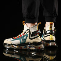 Men's Shoes High Top Shoes Thick Soled Breathable
