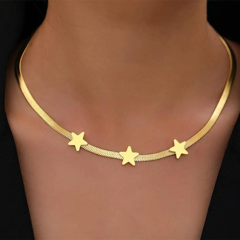 Stainless Steel Necklaces Gothic Blade Snake Chains