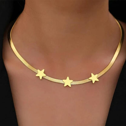 Stainless Steel Necklaces Gothic Blade Snake Chains