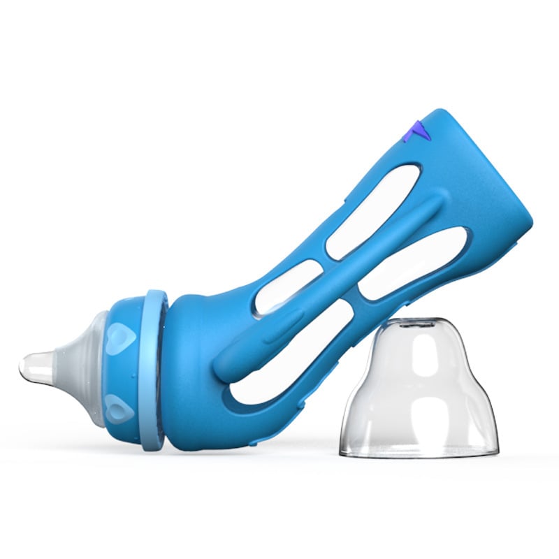 Glass Baby Bottle Straw Drop-resistant Water Drink Bottles for Baby