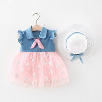 Fashion Girls Dress Streamer Denim