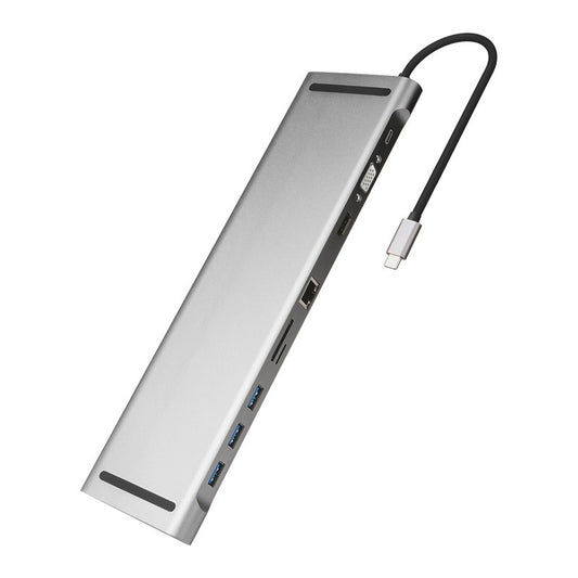 Docking Station And  Cooling Bracket To Ten-port HDMI And VGA