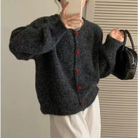 Round Neck All-matching Design Love Girl Buckle