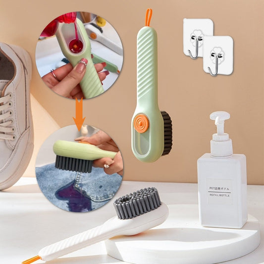 Multi functional Soft-bristled Shoe Brush Long Handle