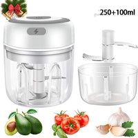 Electric Garlic Chopper USB Charging Ginger Masher Machine