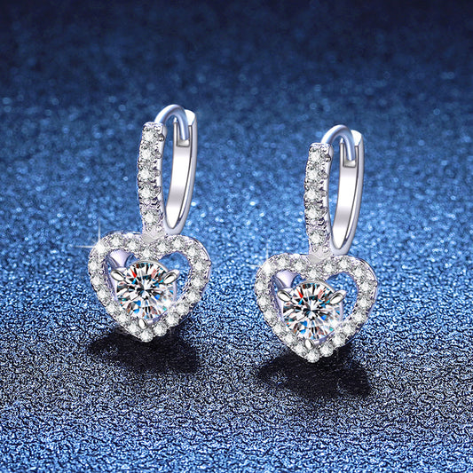 S925 Sterling Silver Moissanite Earrings High-grade