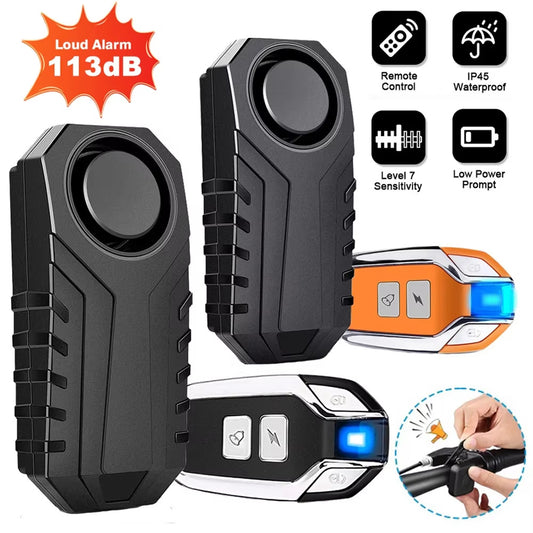 Bike Alarm Remote Control Waterproof Electric Bicycle