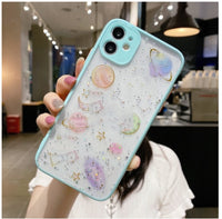 Transparent Glitter Color Frame Mobile Phone Case