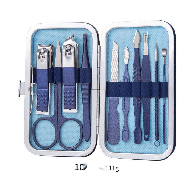 Professional Scissors Nail Clippers Set Ear Spoon Dead Skin Pliers
