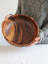 Natural Wooden Bowl Household Fruit Bowl Salad Bowl