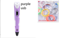 3D print pen 3D pen two generation graffiti 3D stereoscopic