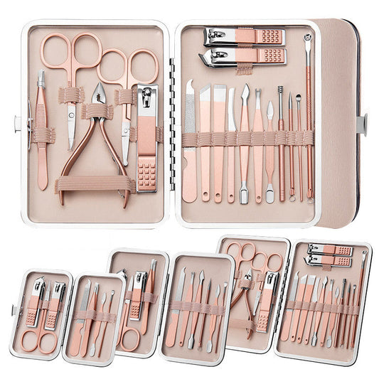 Professional Scissors Nail Clippers Set Ear Spoon Dead Skin Pliers