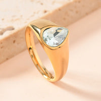 Rings Fashion Personality Teardrop-shaped Ring