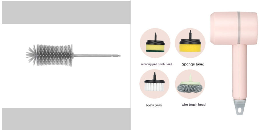 Electric Cleaning Brush Dishwashing Brush Automatic Wireless USB Rechargeable Professional Kitchen Bathtub Tile Cleaning Brushes AMI Cart