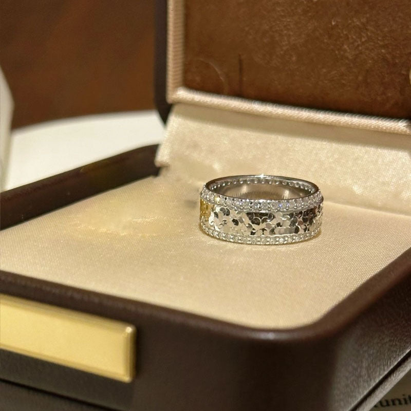 Light Luxury Temperament Fashion Closed Inlaid All-Match Ring AMI Cart