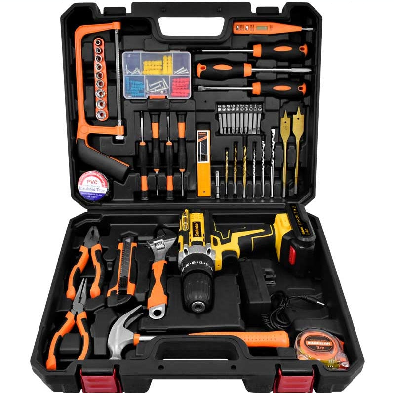 50 Pieces Of 21V Impact Lithium Drill Set STT-050A