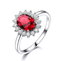 Blue Moissanite Women's Ring All-matching