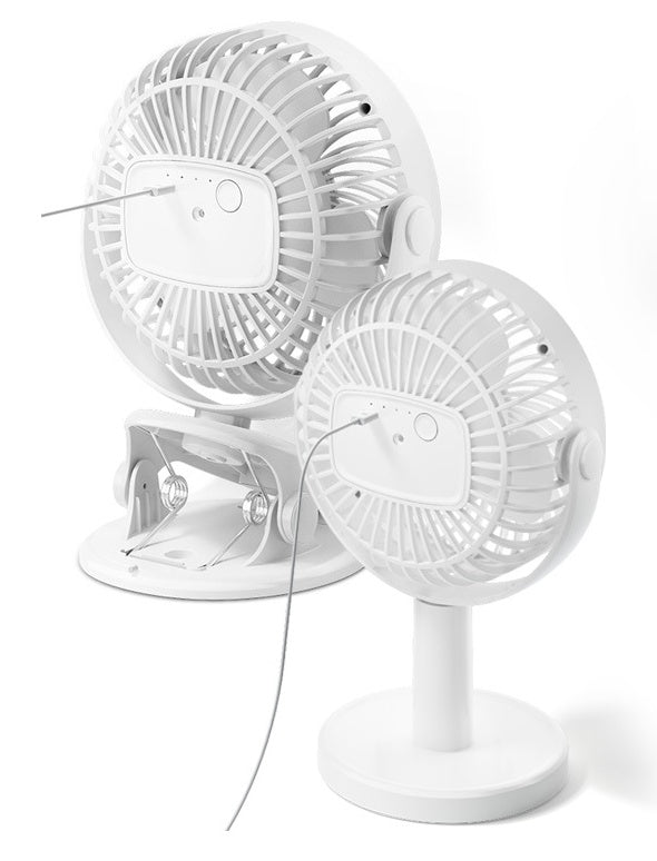 Portable Mini Desktop Fan Silent High Wind Power Cordless