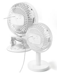 Portable Mini Desktop Fan Silent High Wind Power Cordless