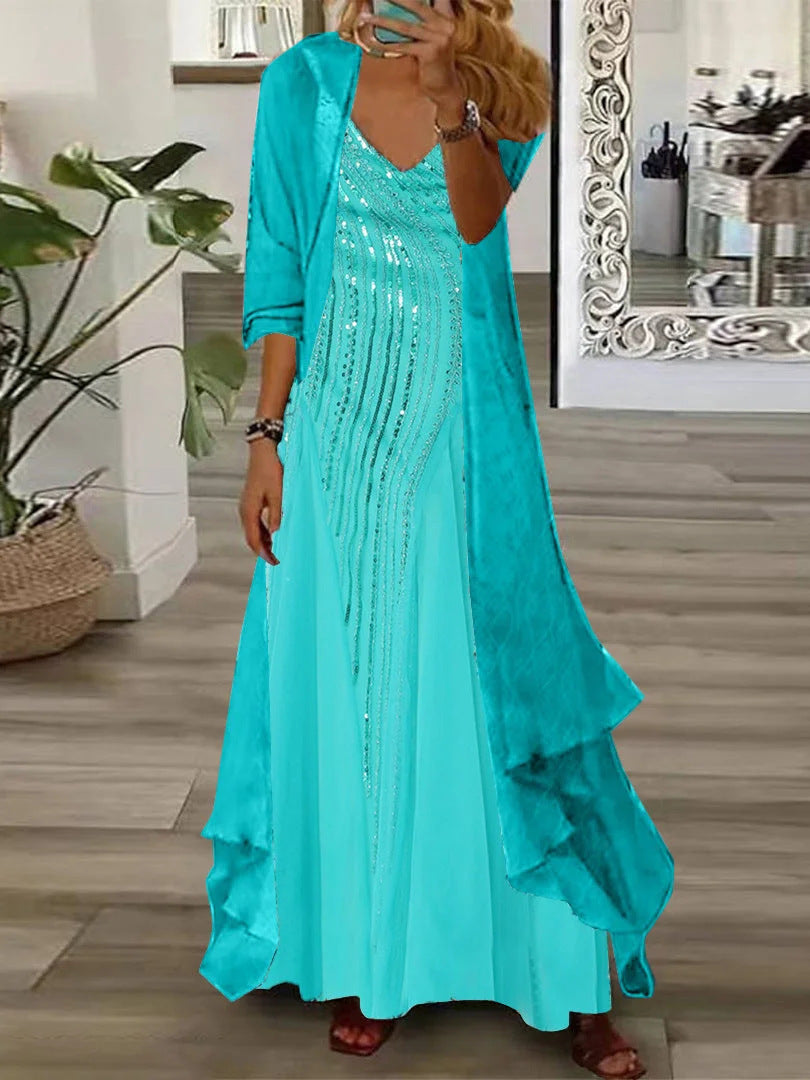 European And American Vacation Spaghetti Straps Long Skirt Indian Style