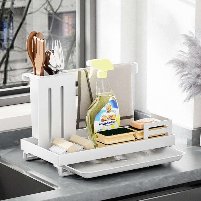 Kitchen Storage Rack Cloth Drain Rack No Punching