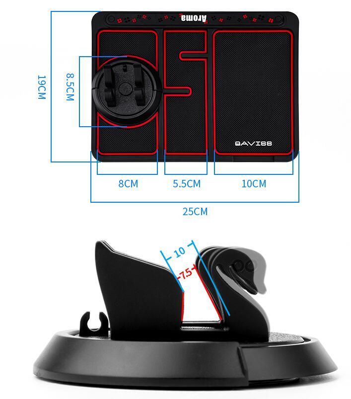 Non-Slip Car Phone Pad For 4-in-1 Car Parking Number