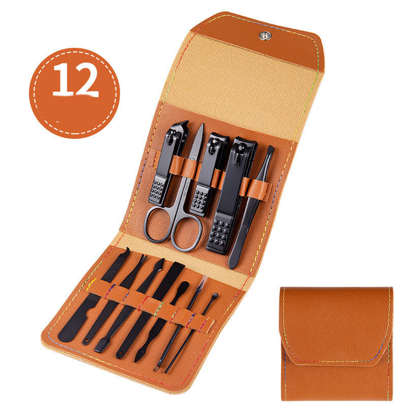 Professional Scissors Nail Clippers Set Ear Spoon Dead Skin Pliers