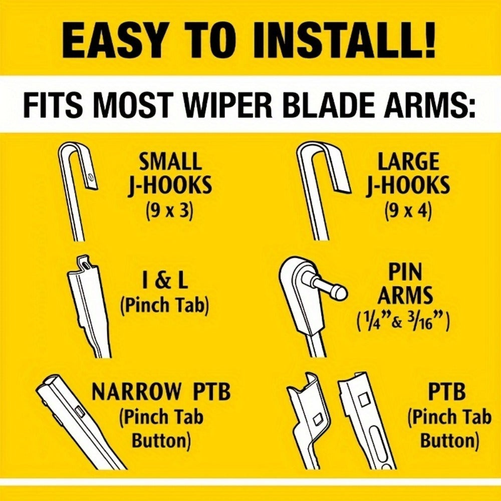2-In-1 Wiper Blades,26 Inch Windshield Wipers,