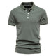 Lapel European And American Sports Men Twill Short Sleeve