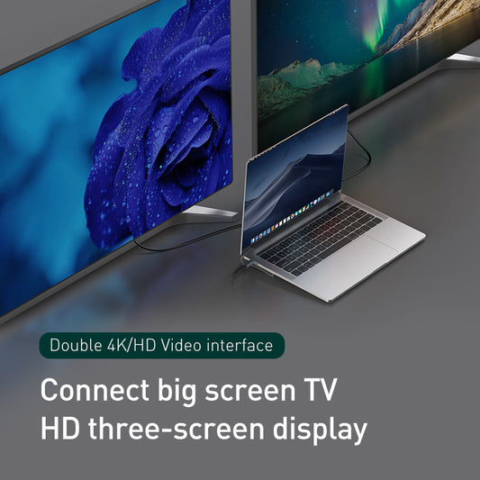Docking Station And  Cooling Bracket To Ten-port HDMI And VGA