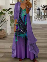 European And American Vacation Spaghetti Straps Long Skirt Indian Style