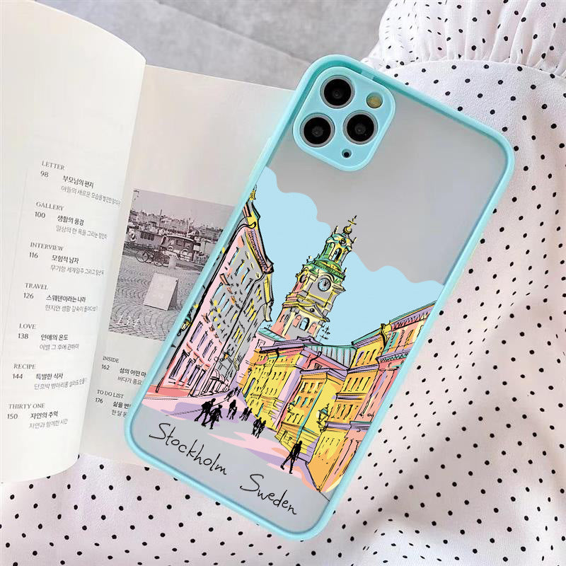 Skin Feeling Street View Mobile Phone Shell