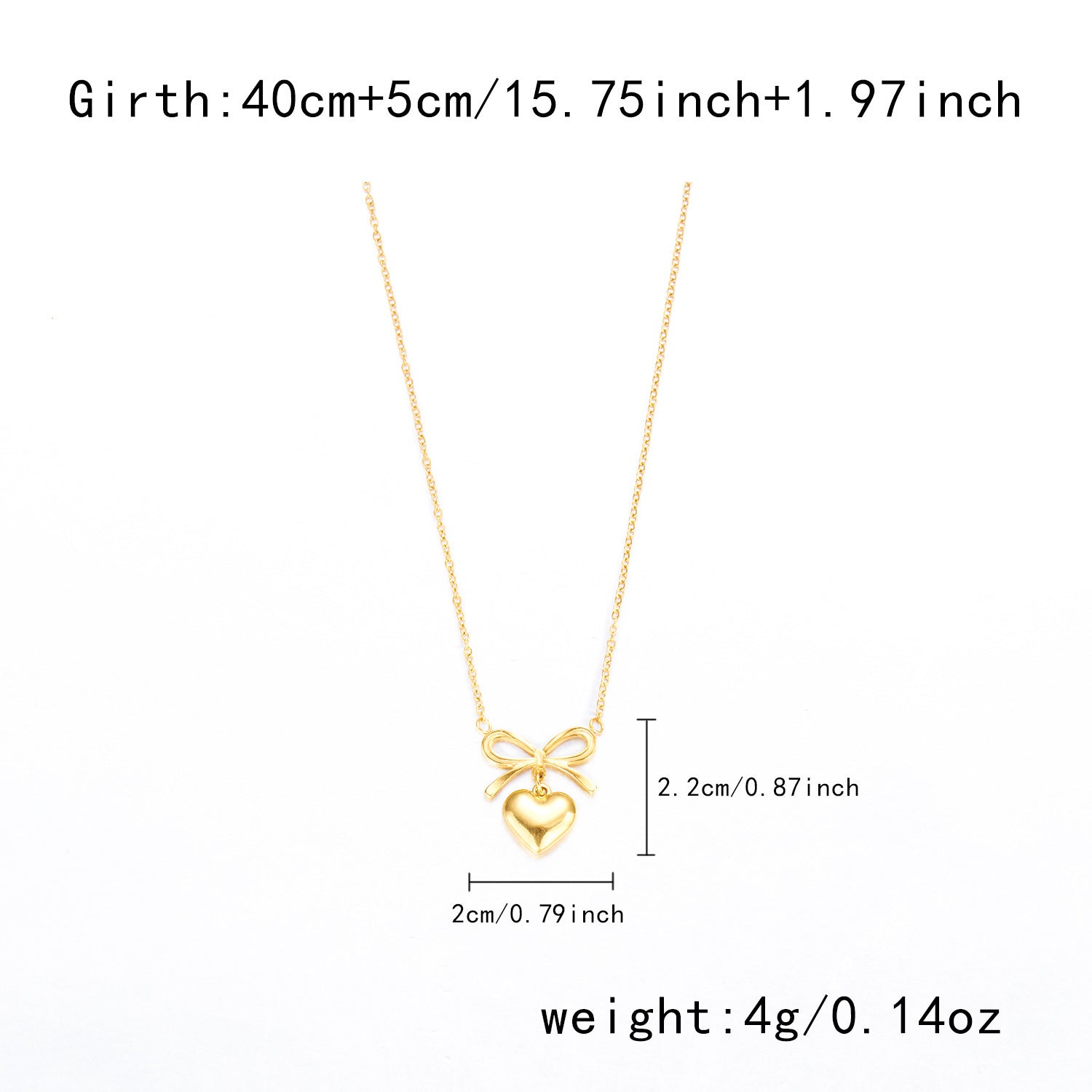 Stainless Steel New Fashion Fine Waterproof Jewelry Love Heart