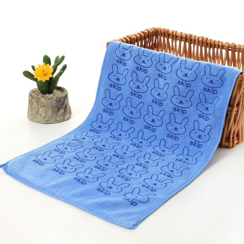 Microfiber Printed Cartoon Towel Absorbent Kindergarten Towel