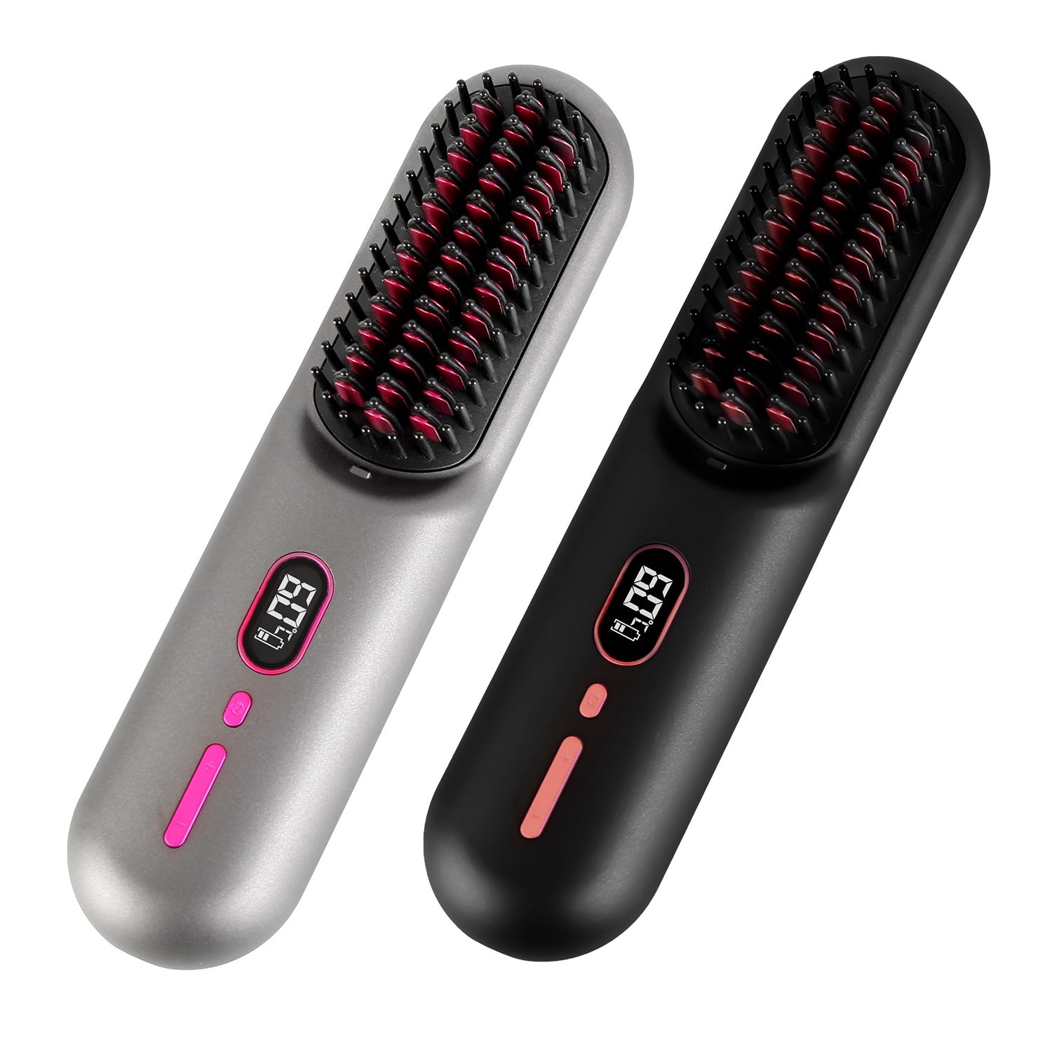 1Pc Cordless Negative Ion Hair Straightener Brush Rechargeable Mini Styling Comb