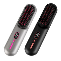 1Pc Cordless Negative Ion Hair Straightener Brush Rechargeable Mini Styling Comb