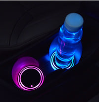 Colorful Cup Holder LED Light-up Coaster Solar