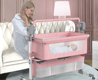 Portable Baby Bed Electric Bassinet Splicing Bed Foldable