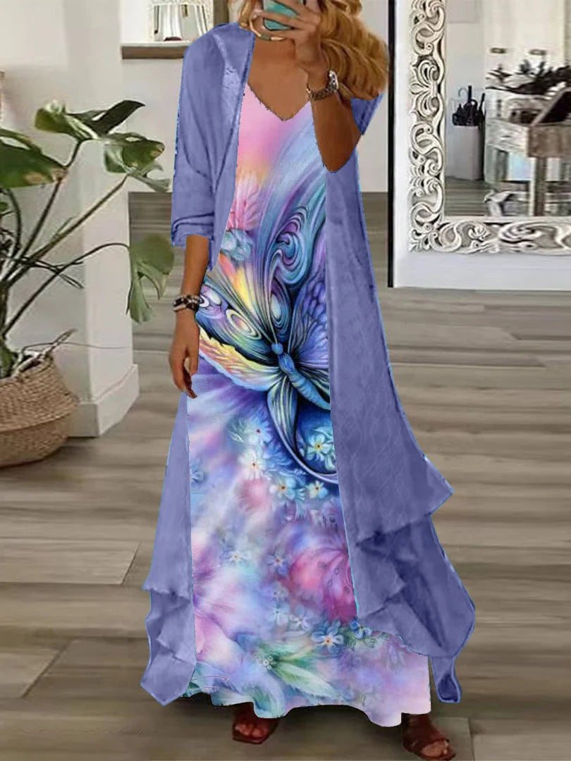 European And American Vacation Spaghetti Straps Long Skirt Indian Style