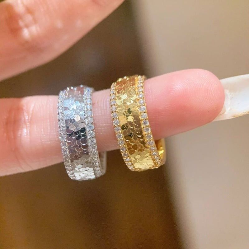 Light Luxury Temperament Fashion Closed Inlaid All-Match Ring AMI Cart