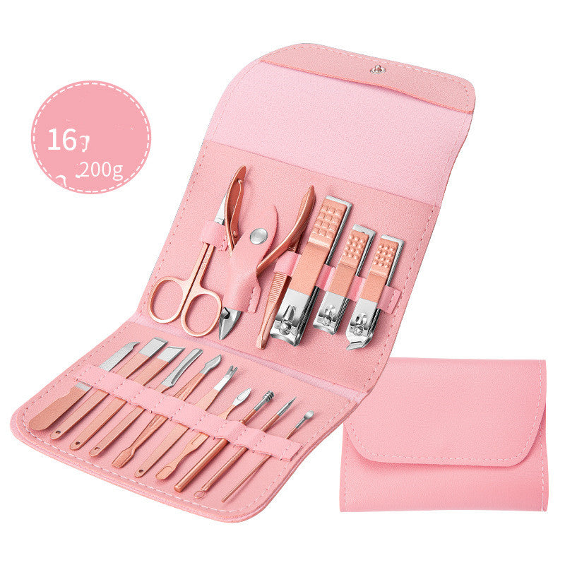 Professional Scissors Nail Clippers Set Ear Spoon Dead Skin Pliers