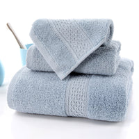 Long-staple Cotton Three-piece Set Towels Square Scarf